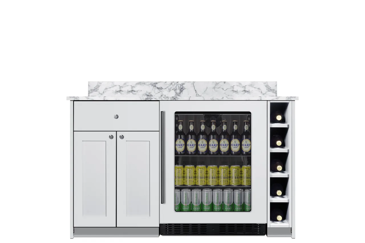 Summit MESAWH33 Turnkey Mesa Dry Bar, Ada-Height, White Finish