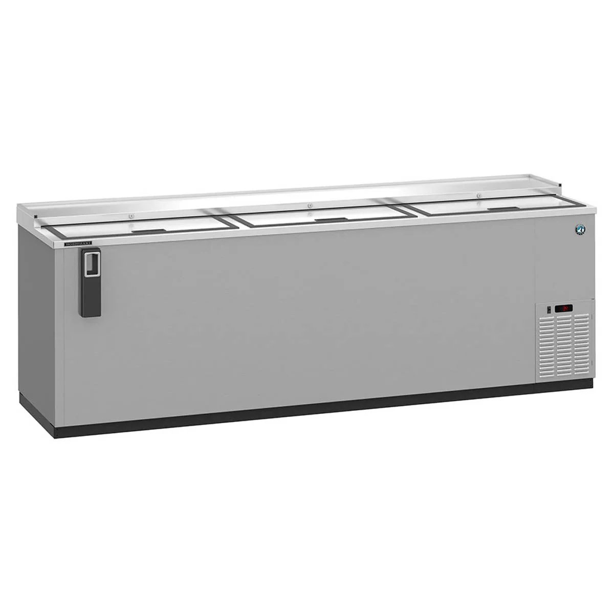 Hoshizaki CC95-S 95" Three Section Stainless Steel Horizontal Bottle Cooler, 27.98 cu. ft.