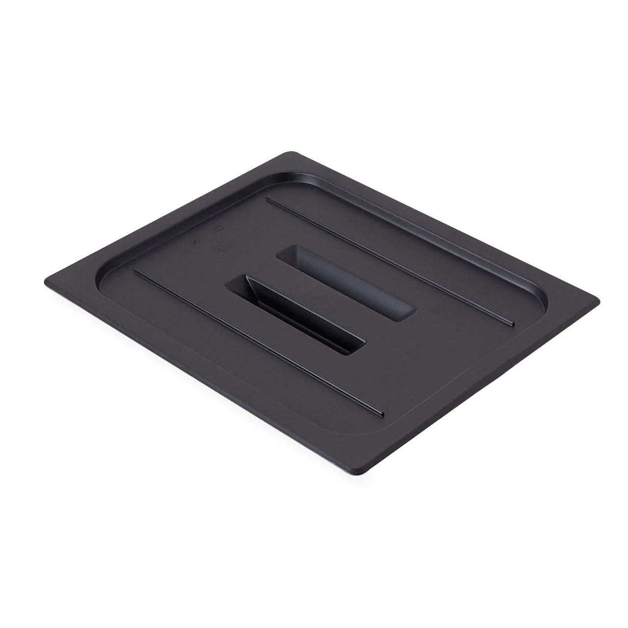 Cambro 20CWCH110 Pan Cover – 1/2‑Size Handled Polycarbonate Lid, Black, NSF