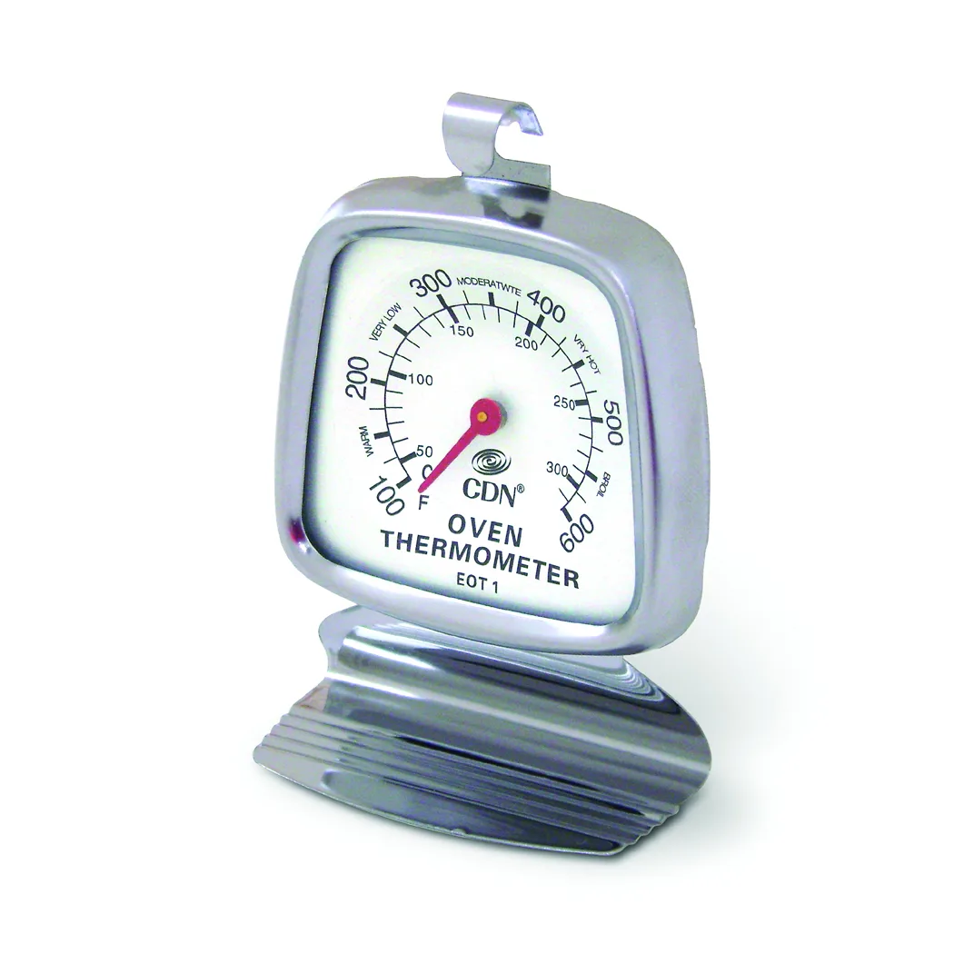 CDN Measurement Tools EOT1 Oven Thermometer, 100 To 600°F, 1-5/8" Dial, Ovenproof, Stainless Steel
