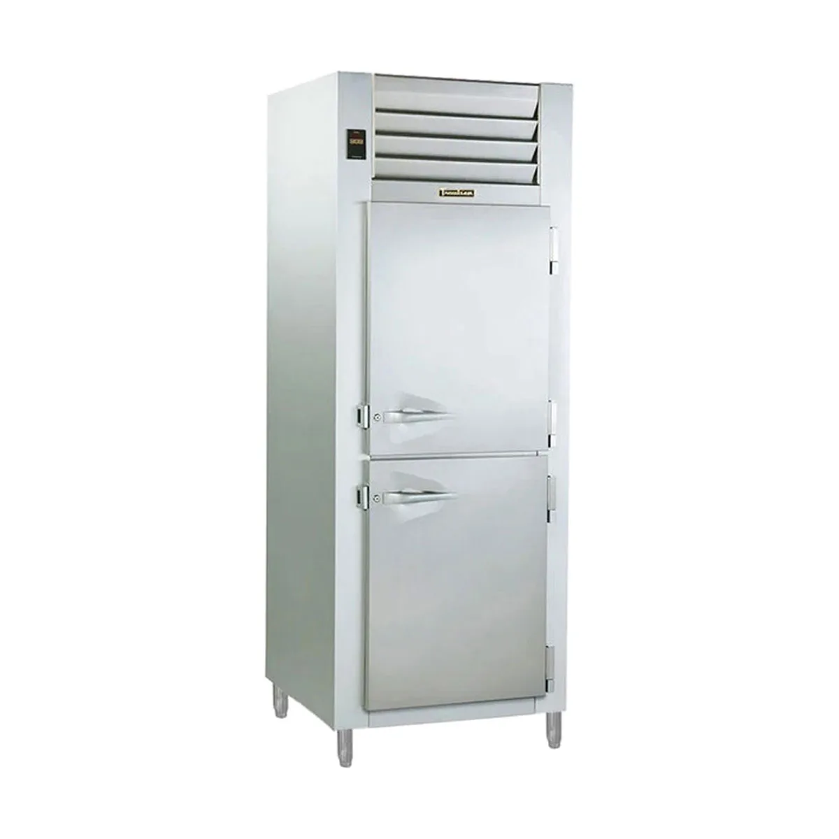 Traulsen RLT126W-HHS 30" 1-Section Reach-In Freezer, 2 Half Hinged Wide Solid Doors, Stainless Steel, Remote, 17.7 cu. ft.