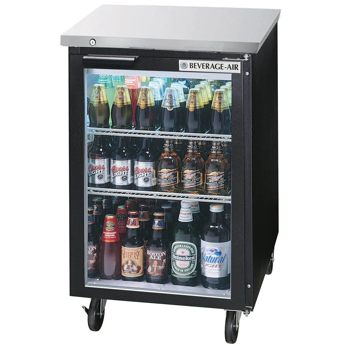 Beverage Air BB24HC-1-G-B 24" Refrigerated Back Bar Cabinet