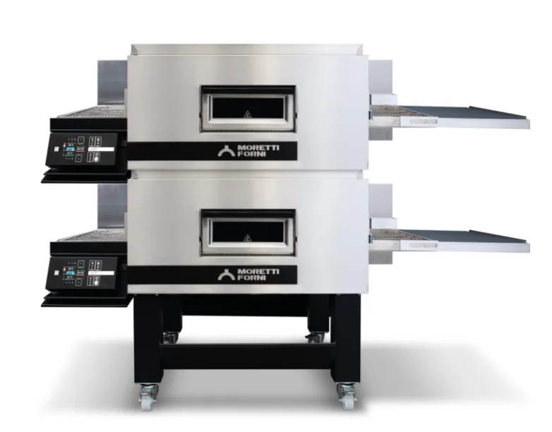 Moretti Forni TT98E2 Double Deck Electric Conveyor Oven, Floor Model