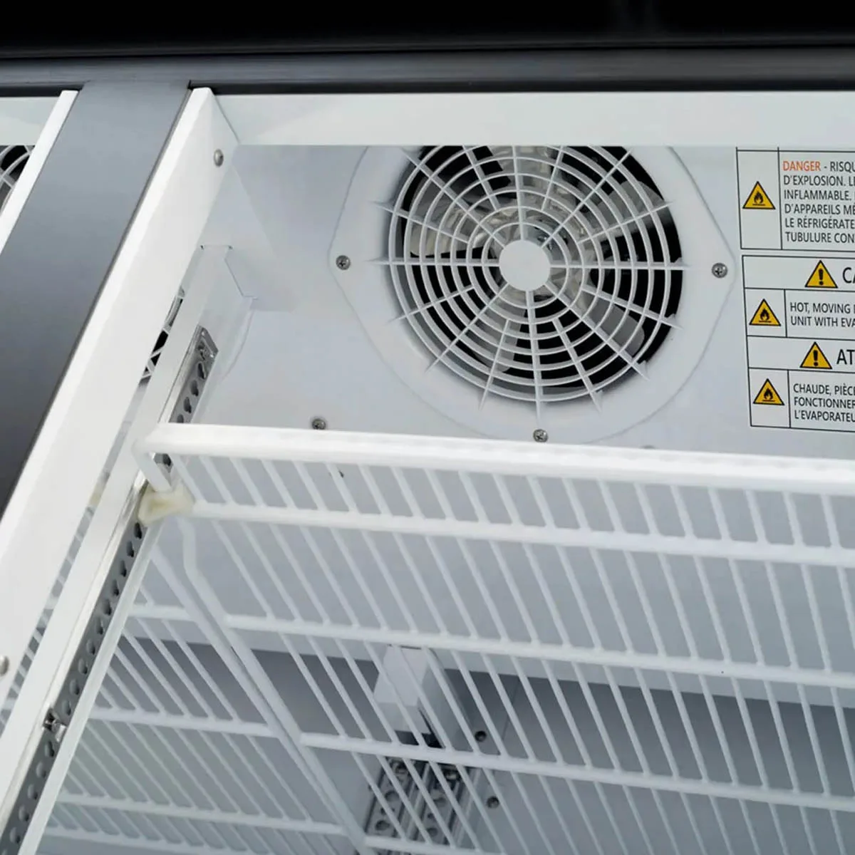 Turbo Air TGF-49FB-N 54" 2 Glass Door Freezer Merchandiser, White or Black, 40 cu. ft.