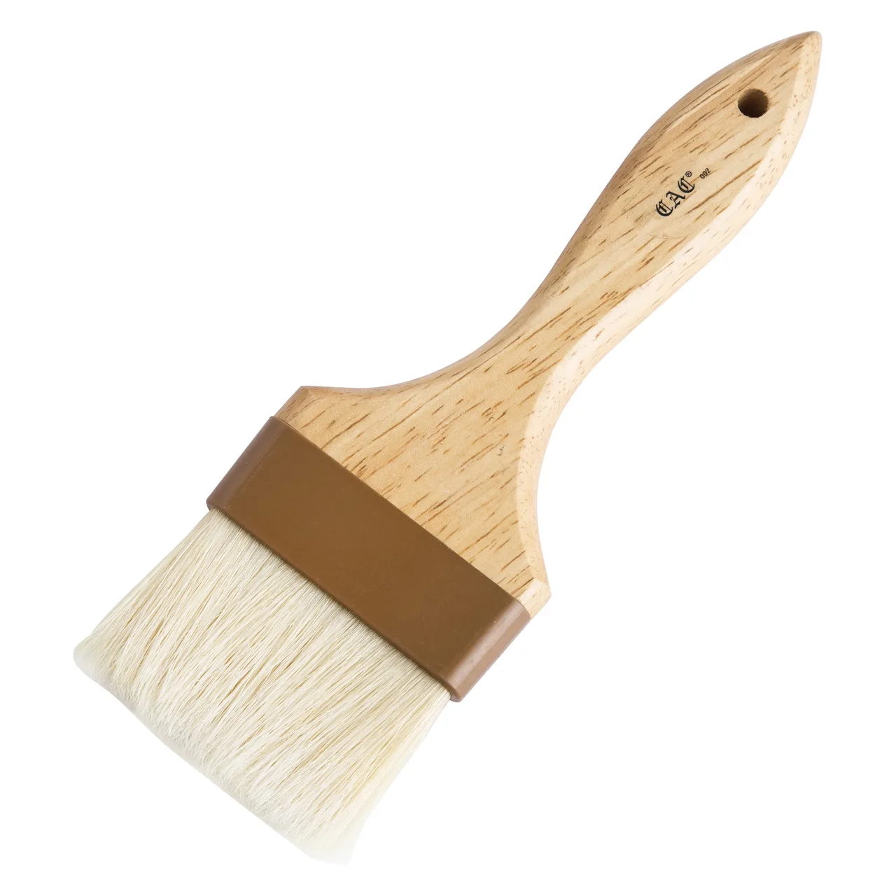 CAC China WPPB-30 Pastry Brush, 3" Bristle Width, Boar Bristle, ABS Ferrule, Hardwood Handle