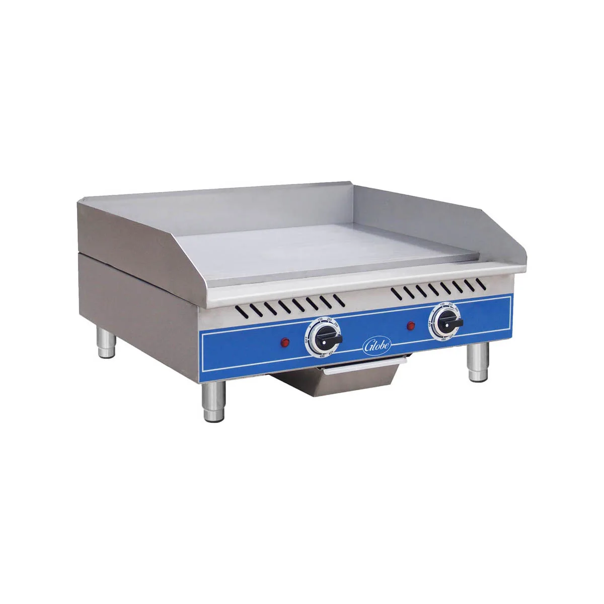 Globe GEG24 24" Countertop Electric Griddle with 24" x 16.3" Surface, Thermostatic Controls, 208/240v