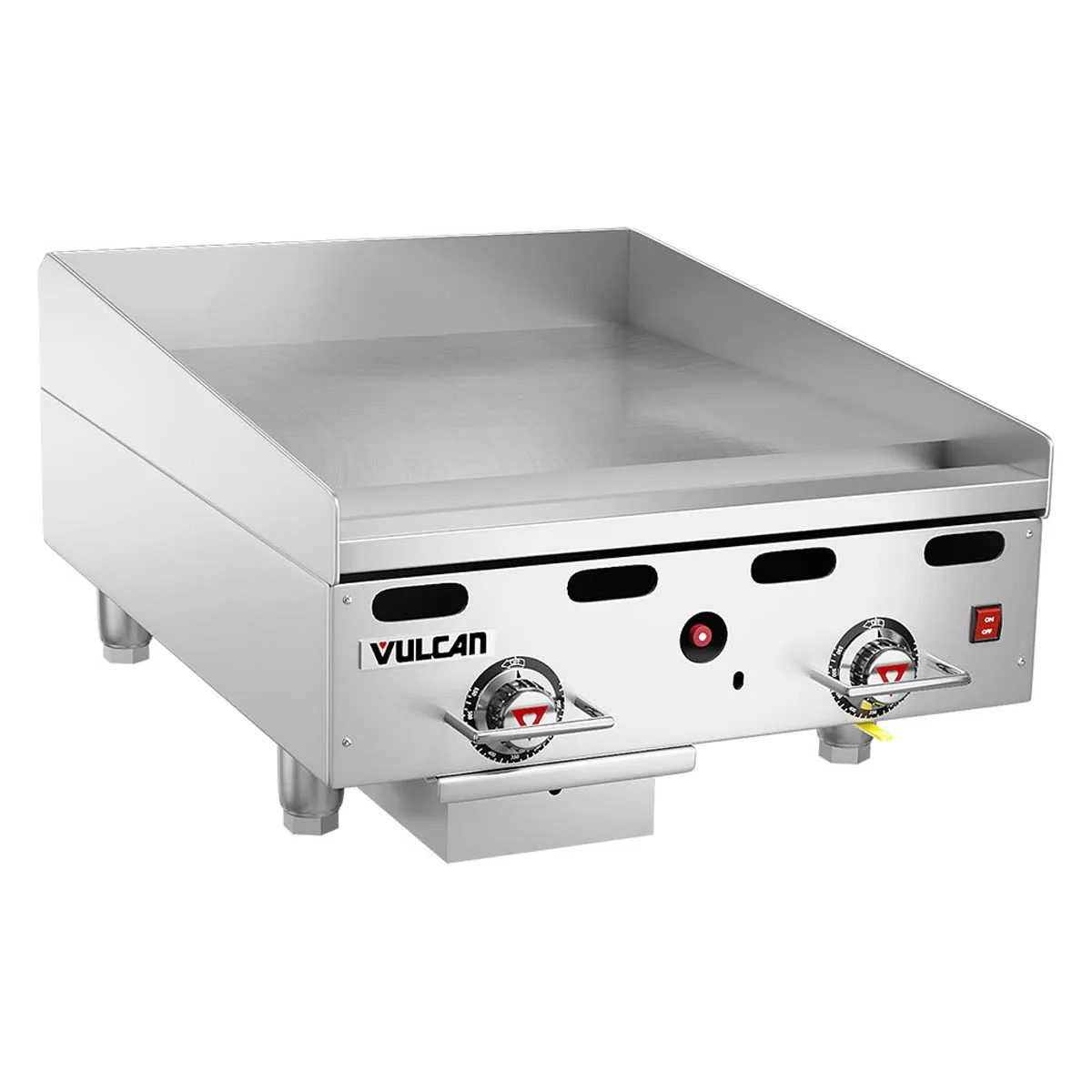 Vulcan 924RX-30 24" Countertop Gas Griddle, Snap-Action Thermostat, 30" Deep, 54.000 BTU