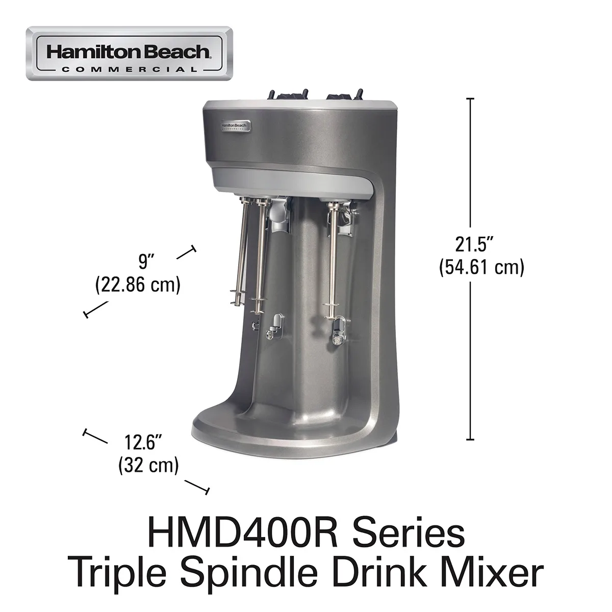 Hamilton Beach HMD400-CE Triple Spindle Drink Mixer (3) Speeds - 220/240V (International Use Only)