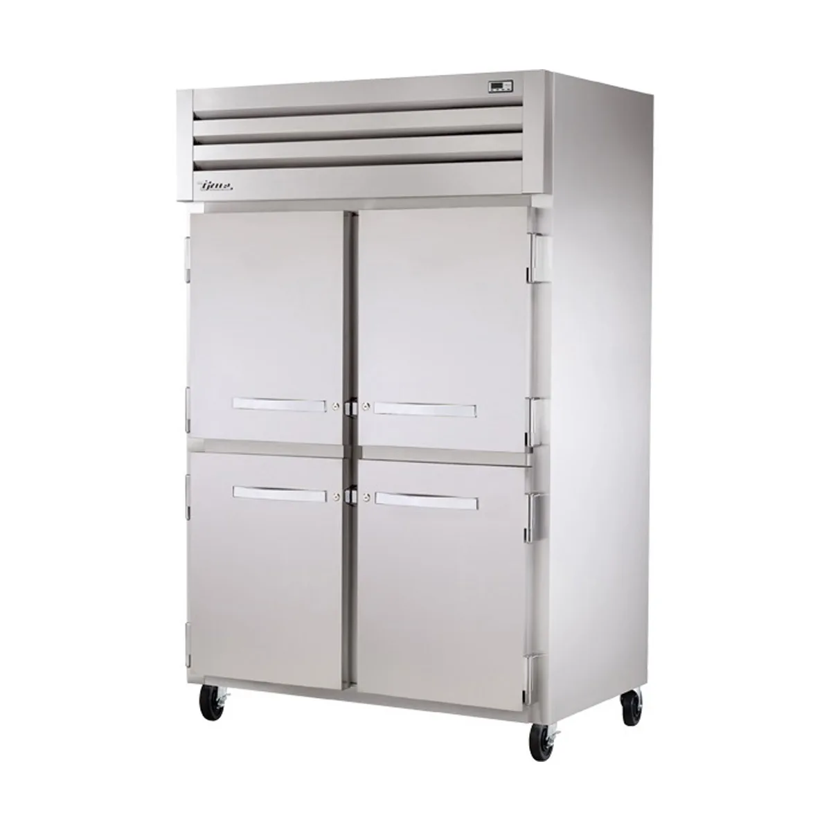 True STA2F-4HS-HC 52" 4-Half Solid Door Reach-In Freezer, Top Mounted, 52 cu. ft., Stainless Steel Front