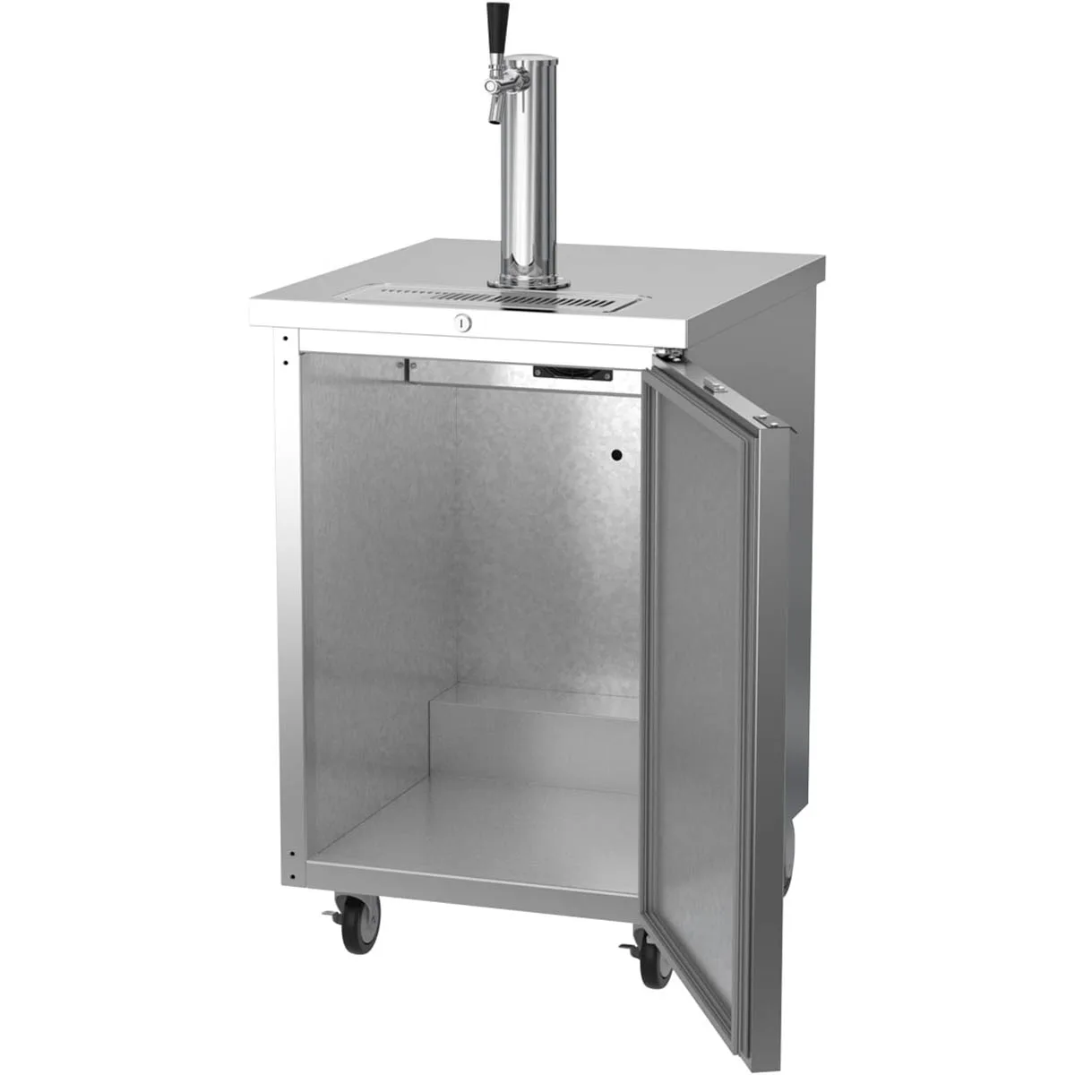 Beverage Air DD24HC-1-S 24" Draft Beer Cooler w/ 1 Keg, 7.66 cu. ft., 1 Single-Tap Tower