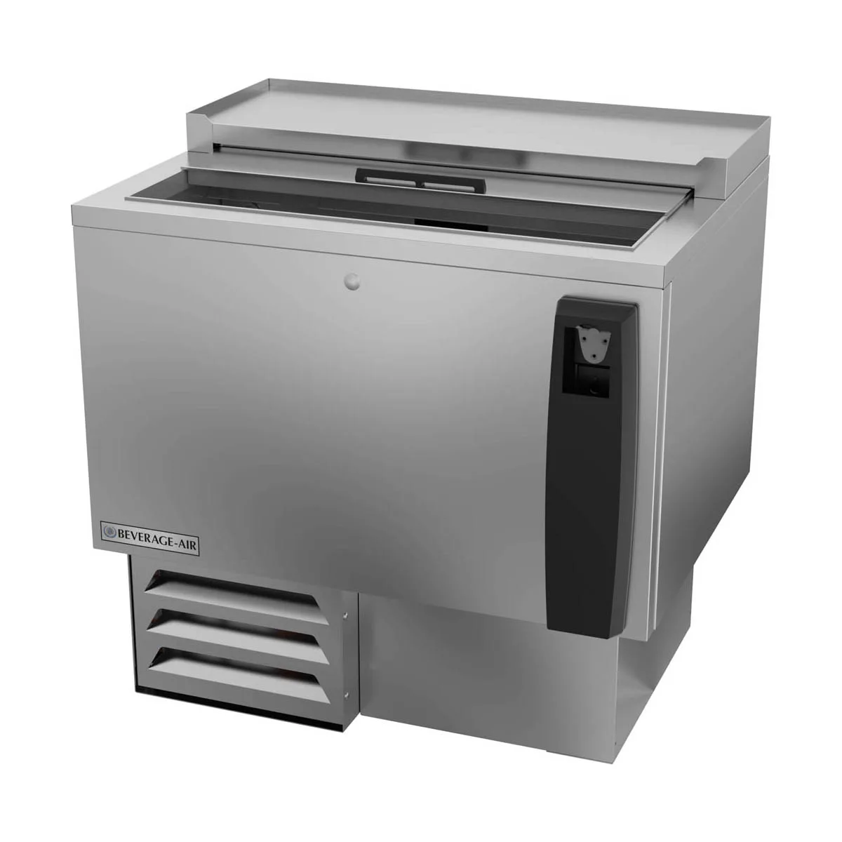 Beverage Air SF34HC-S 34" Shallow Well Bottle Cooler w/ 1 Sliding Lid, 2 Wire Dividers, 6.7 cu. ft.