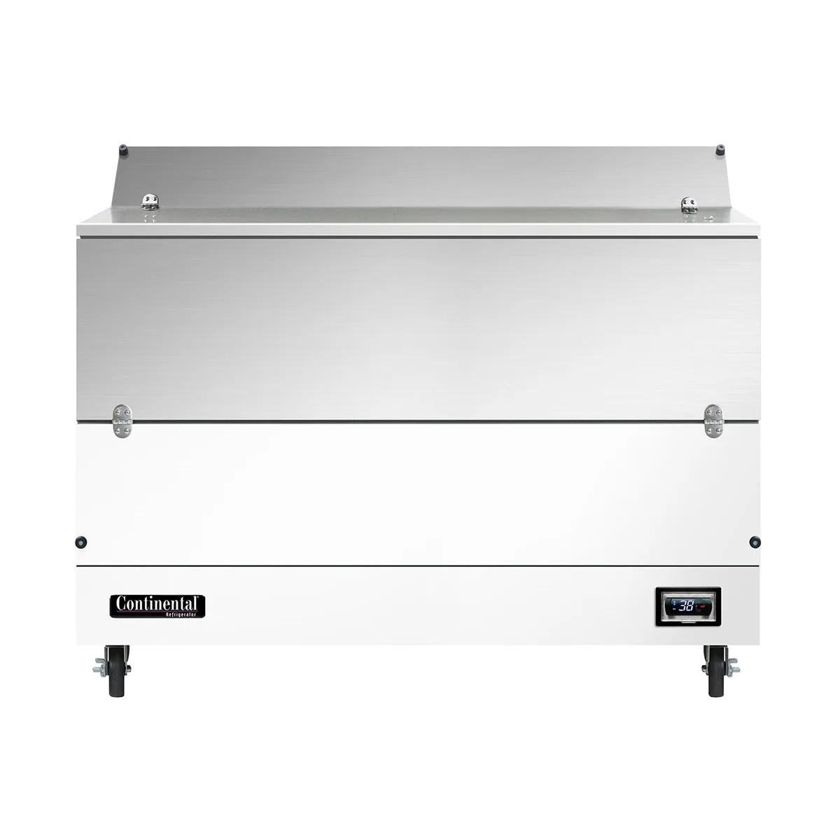 Continental Refrigerator MC5NS 58" Single Sided Milk Cooler, Forced Air, 16 Crates Capacity