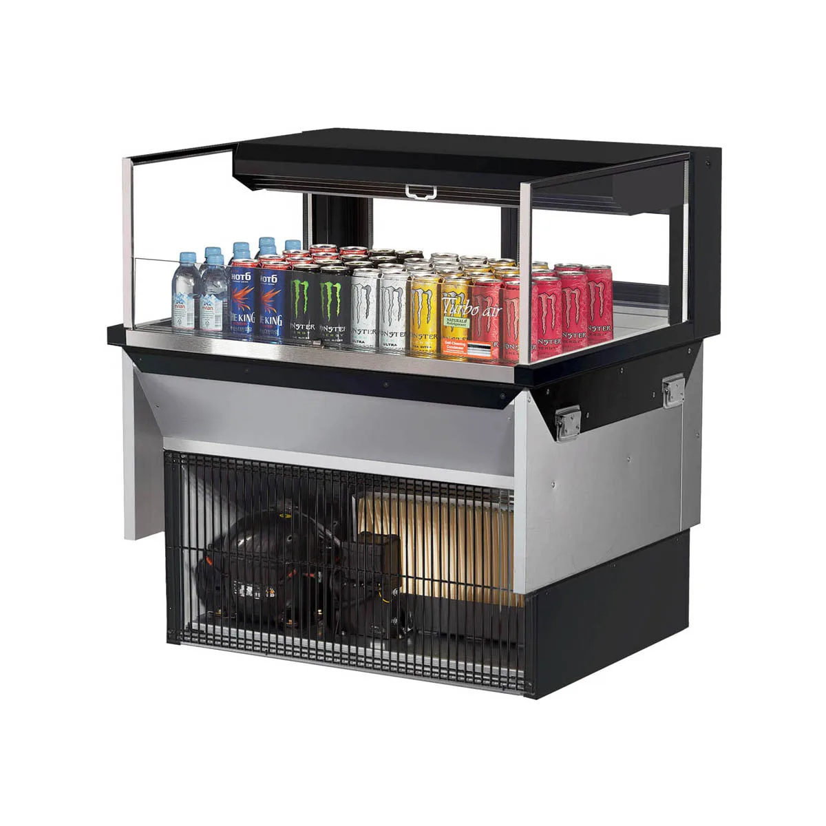 Turbo Air TOM-36L-UFD-W(B)-1SI-N 36" Drop In Open Refrigerated Deli Display Case