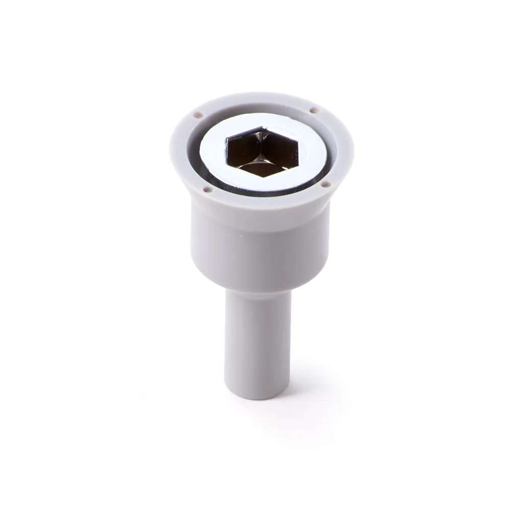 Krowne 23-126 Drain for GSB Units, 1/2" OD, ABS Plastic, Chrome Hex Insert, 40°F-140°F Range