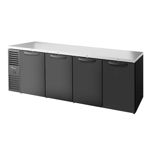 True TBR108-RI Back Bar Cooler, 108" W x 24" D, Four Swing Doors, Top, LED, R290, Made In USA