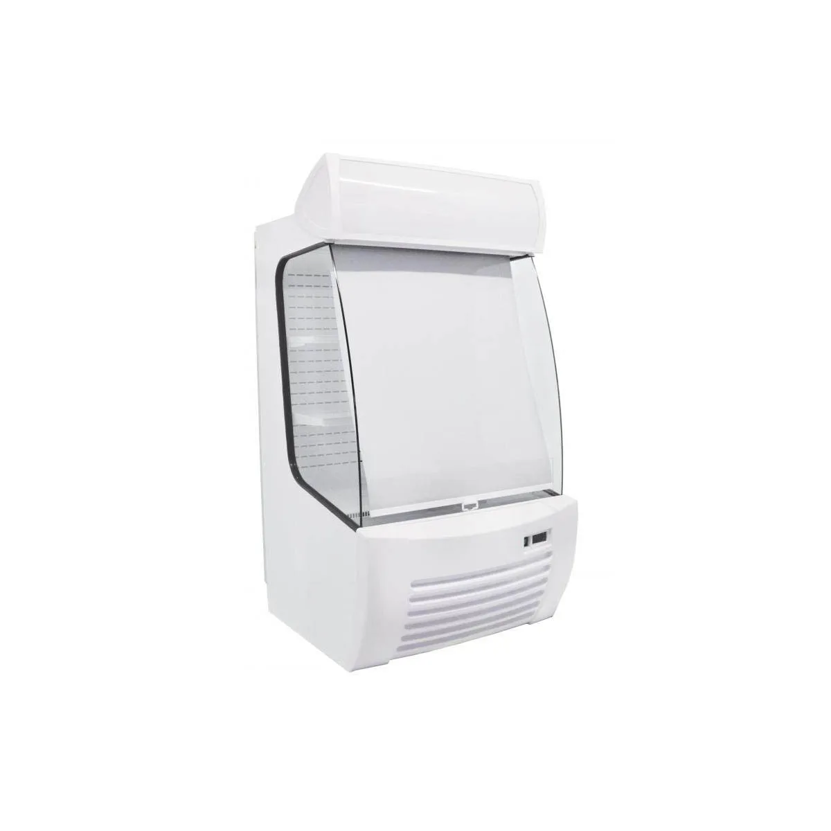Omcan USA 41465 37" Open Air Refrigerated Display Case in White, 2 Shelves, 12.71 cu.ft.