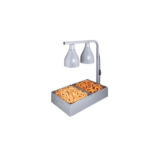 Hatco LW-2 Portable Lamp Warmer, (2) Clear Uncoated 250 Watt Bulbs