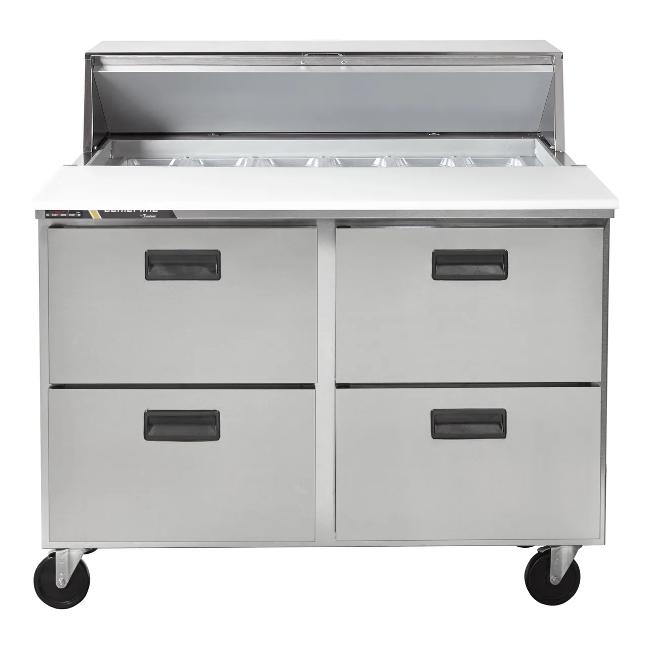 Traulsen C Series CLPT-4818-DW 48" Mega Top Sandwich Prep Table w/ 4 Drawers, 18 Pans