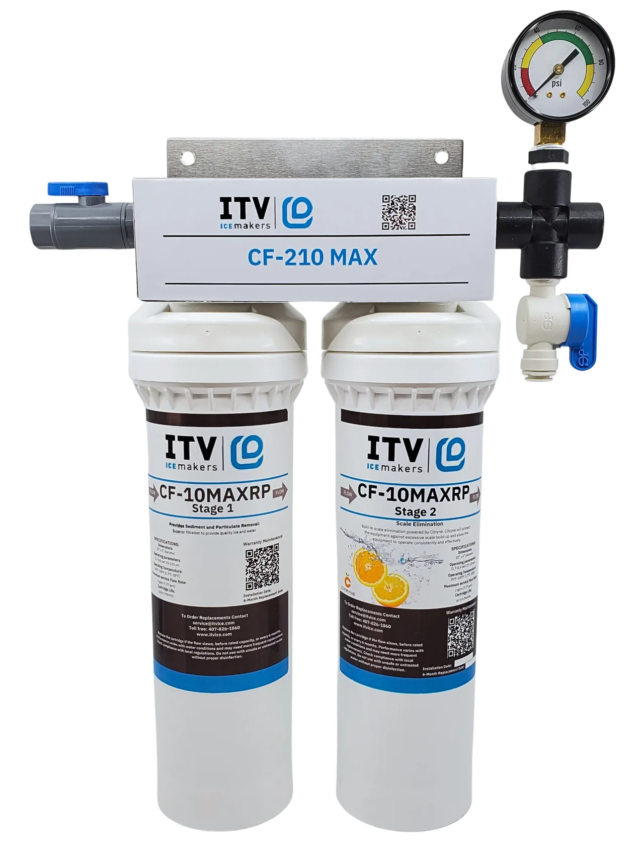 ITV Ice Makers CF-250 MAX RP CARTRIDGE Cartridge Water Filtration System