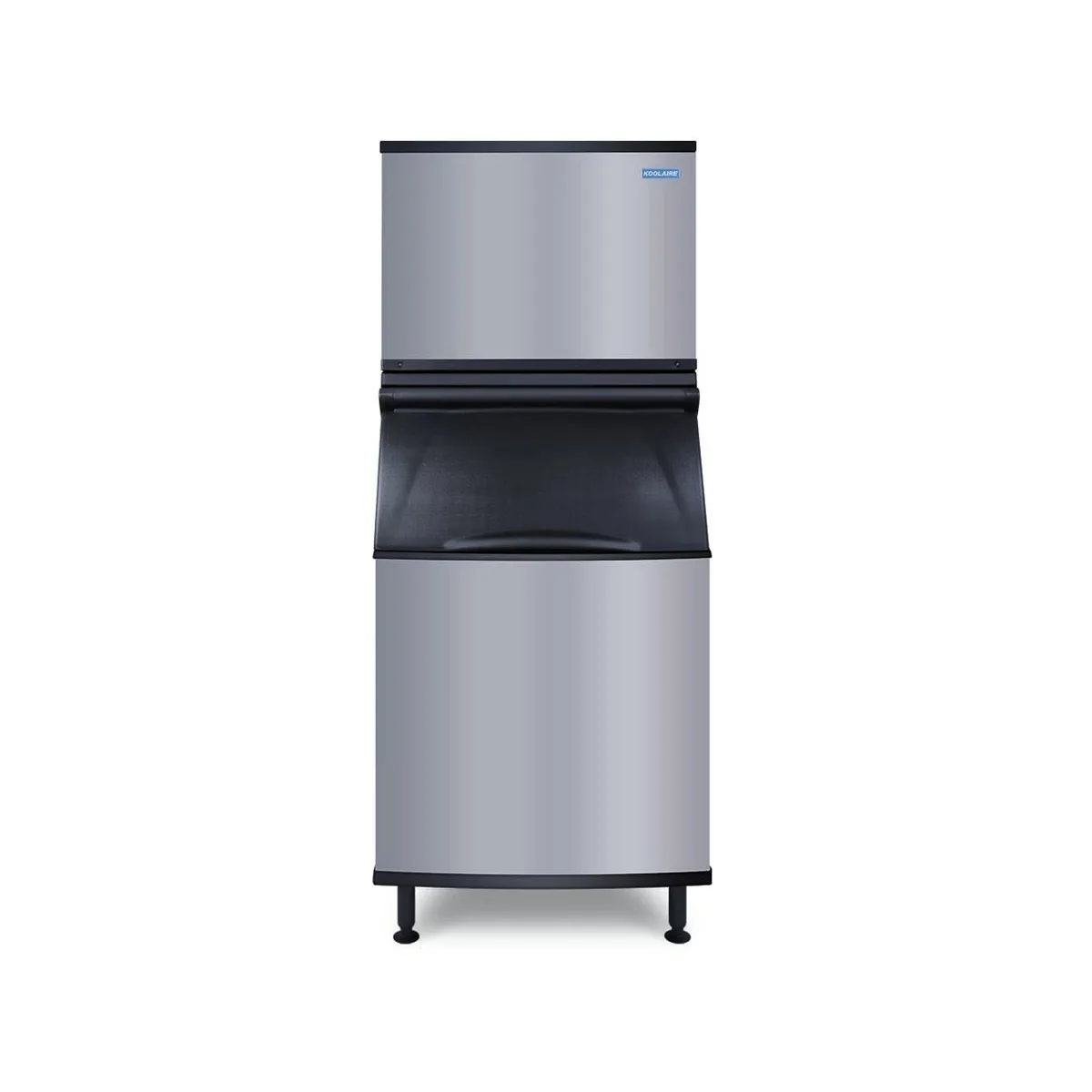 Koolaire KDT0500A/K570 Air Cooled Full Cube 515 lb Ice Machine with Bin, 532 lb Storage