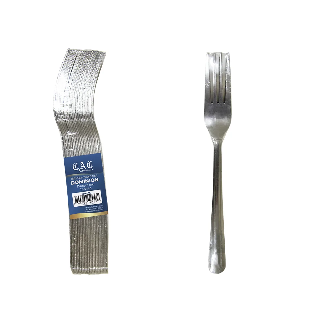 CAC China 1201-05 Dominion Dinner Fork, 7 1/8" Length, 18/0 Stainless Steel, Medium Weight - 1/Pack