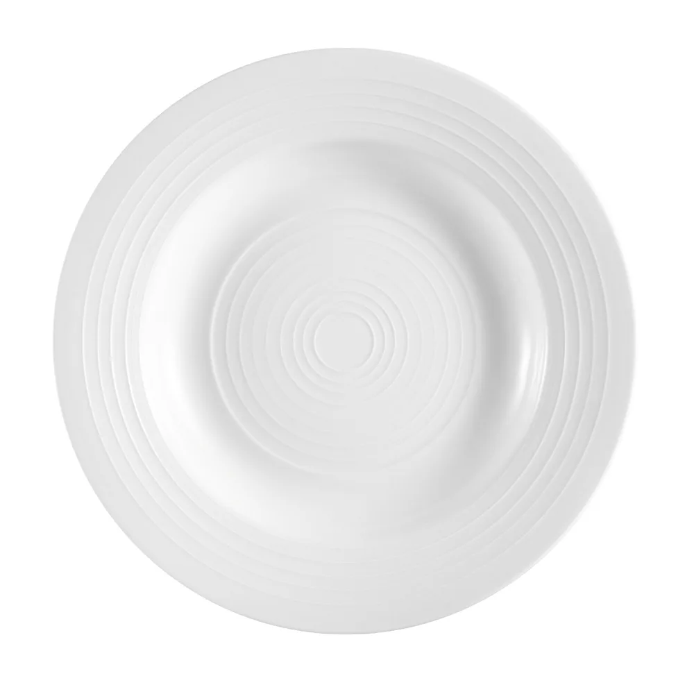 CAC China TGO-120 - Tango Pasta Bowl, 12" Dia x 1-7/8" H, 22 oz Porcelain Bone White - 1 Dozen