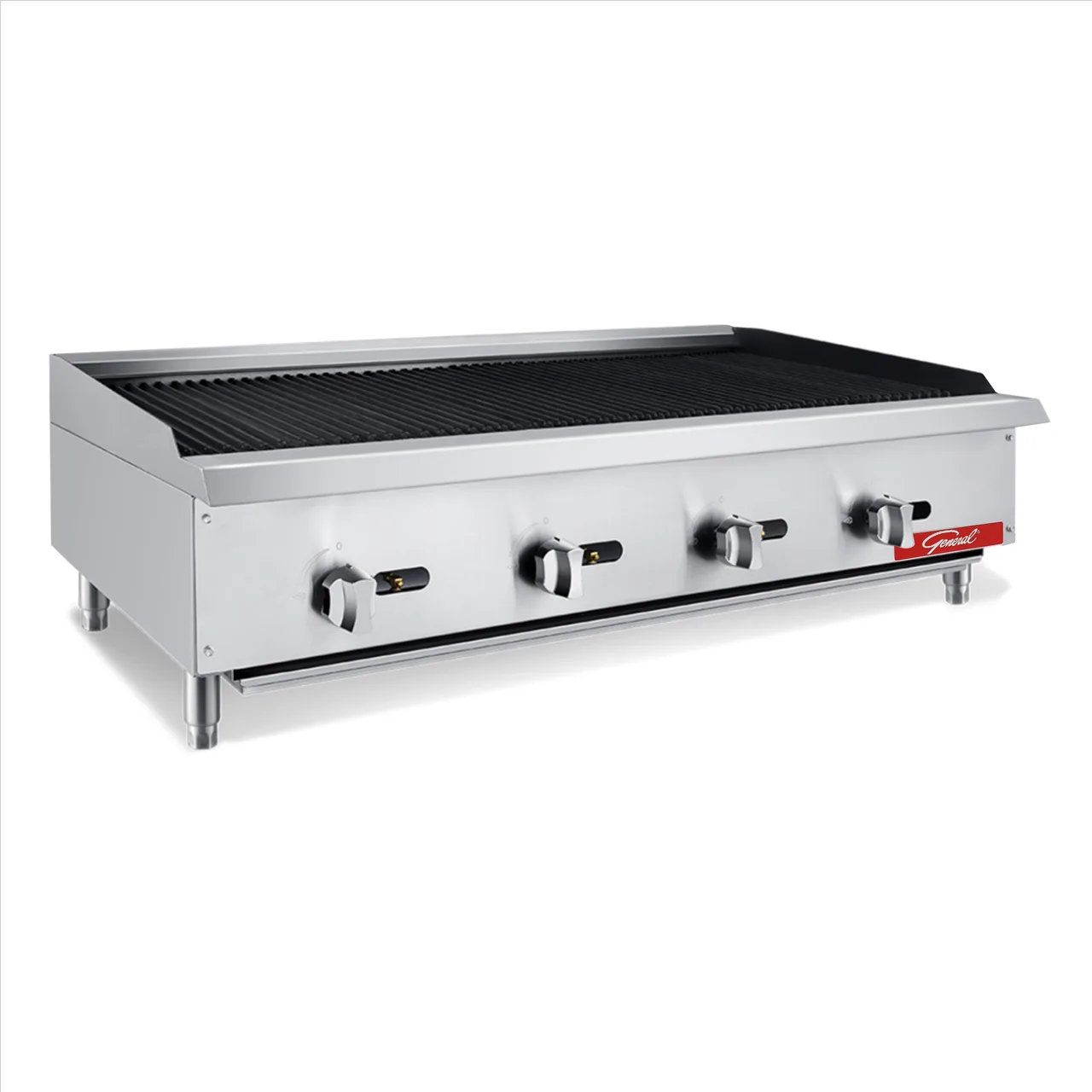 General GCRB-48LP 48" Countertop Gas Charbroiler with Manual Controls