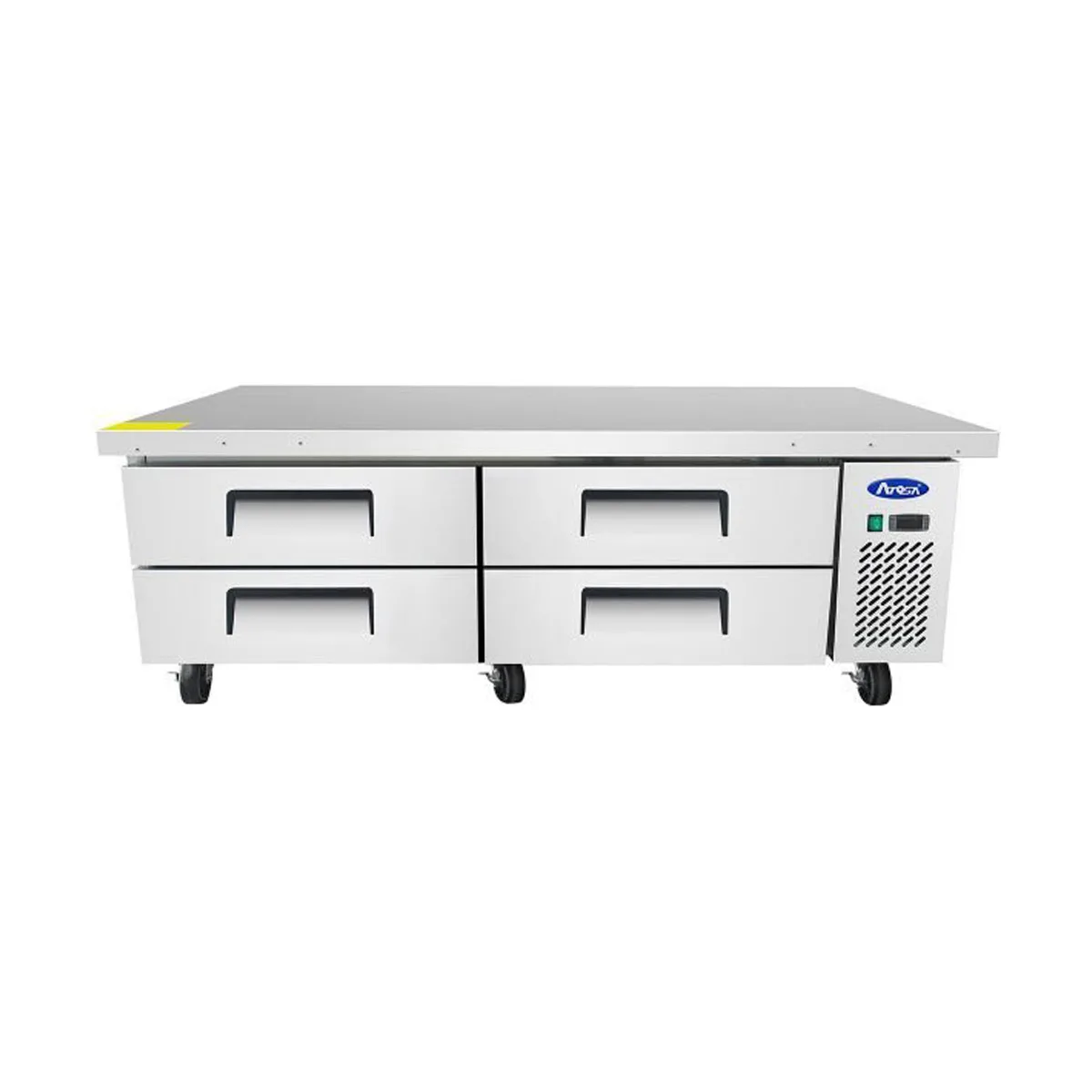 Atosa USA MGF8453GR 72" 4 Drawers Refrigerated Chef Base, Includes (8) 12 x 20 pans, 12 cu. ft.