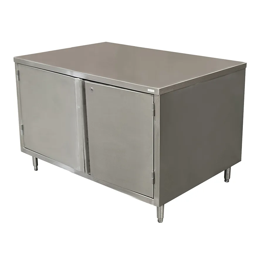 BK Resources CST-3660H 60" Cabinet Base Hinged Doors Work Table