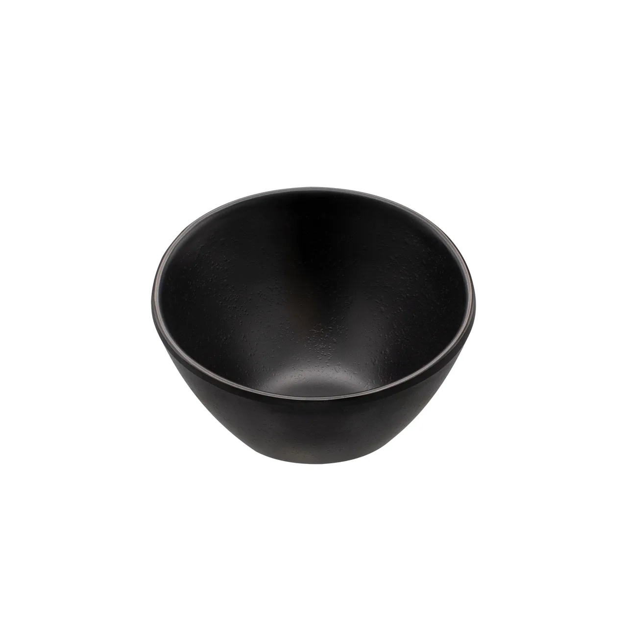 CAC China XBRW-SB4 Brunswick Bowl, 3oz, 4-1/8"W x 3-7/8"D x 2-1/2"H, Slanted, Matte Black, 1 Dozen
