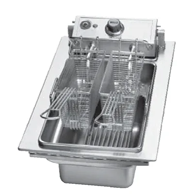 Wells F-556 Full Pot Drop-In Electric Full-Pot Fryer w/ 15-lb Capacity, 2 Half-Size Baskets