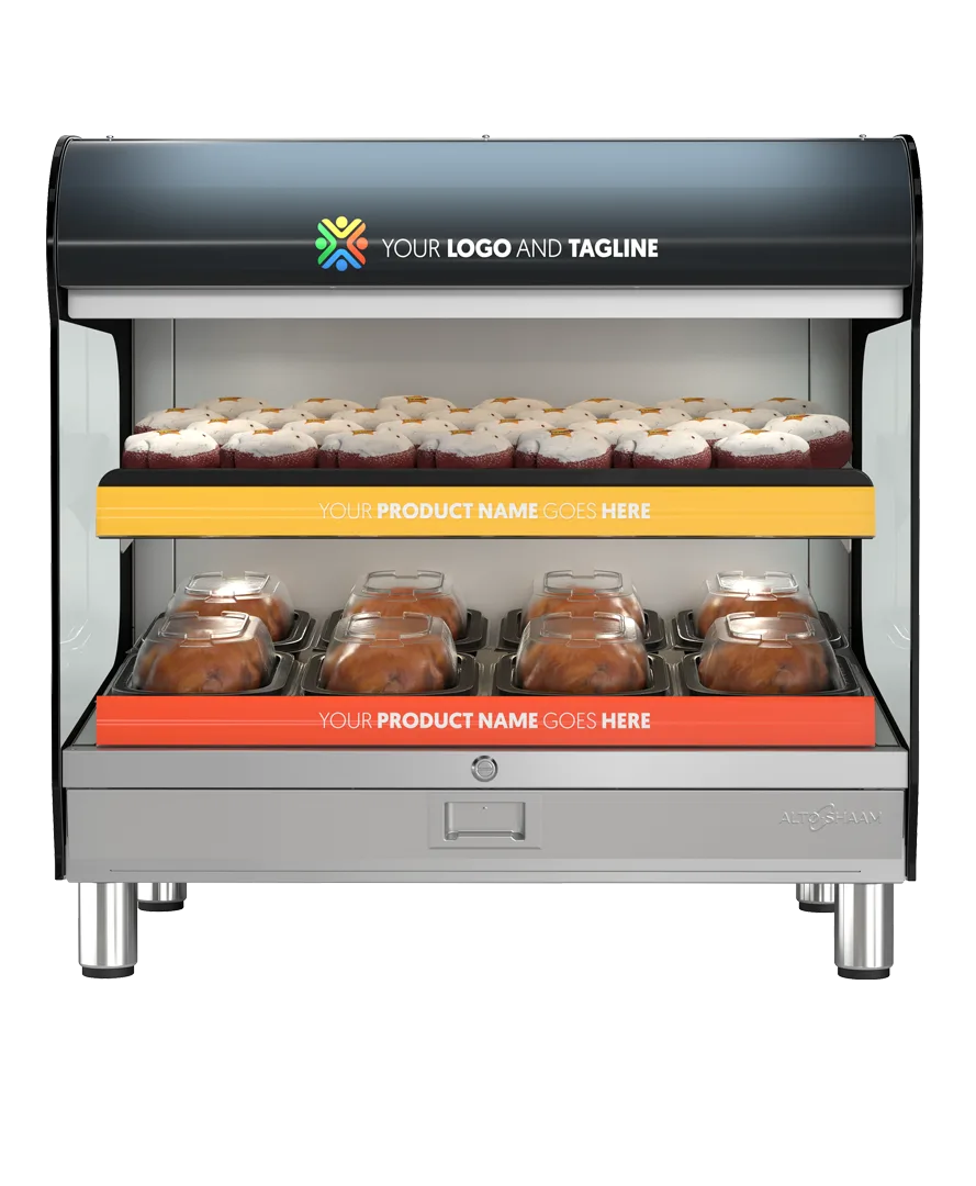 Alto-Shaam HSM-36/2S/T 36" Countertop Hsm Series Hot Food Merchandiser
