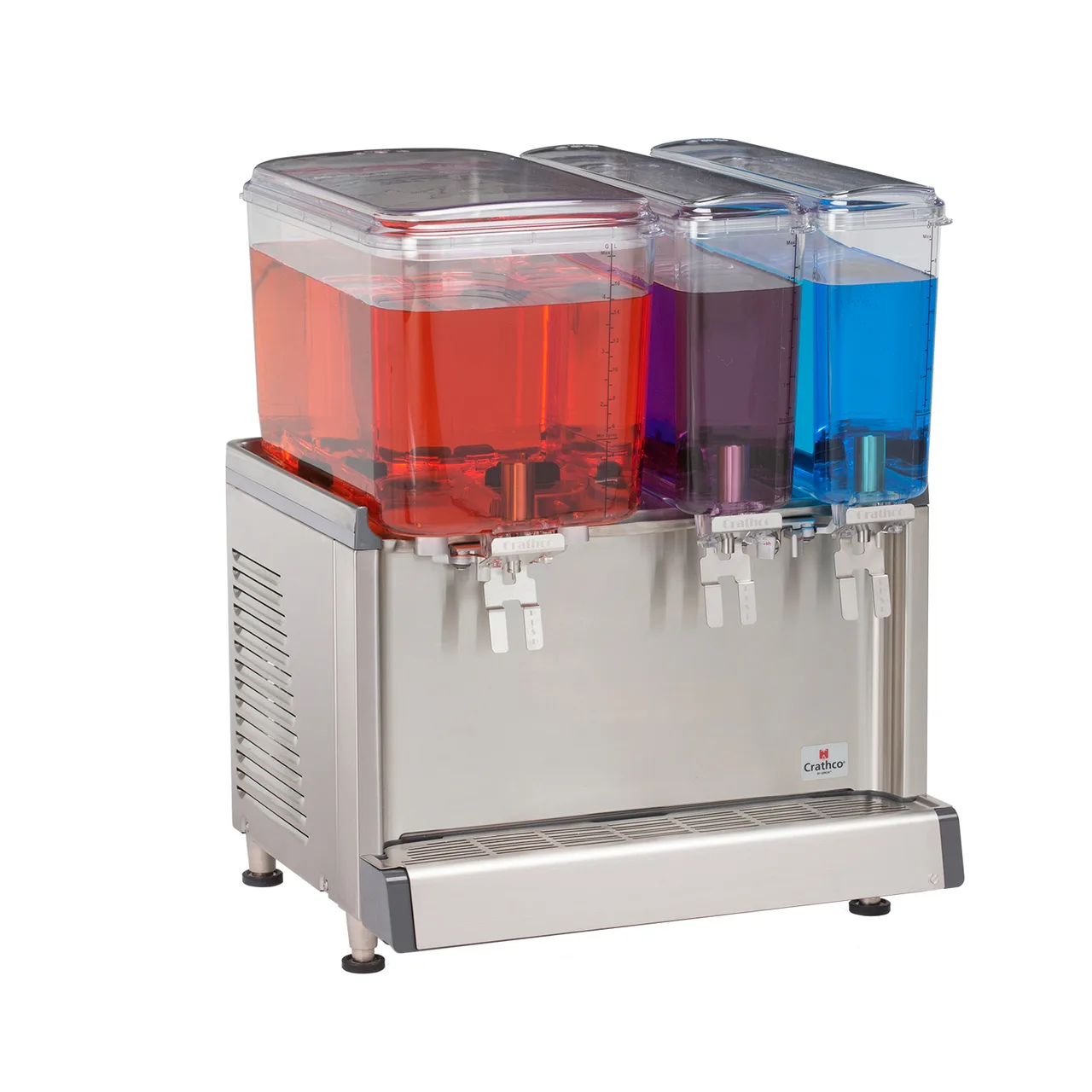 Crathco CS-3D-16-290 Simplicity® Bubbler® Beverage Dispenser with 3 Bowls / Agitator Type - 1/10 Hp