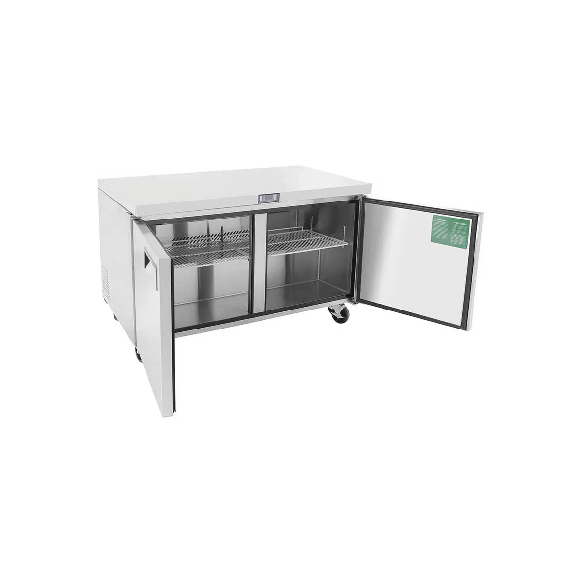 Atosa USA MGF8407GR 60" 2-Section Undercounter Freezer w/ 2 Doors, 17.2 cu. ft.