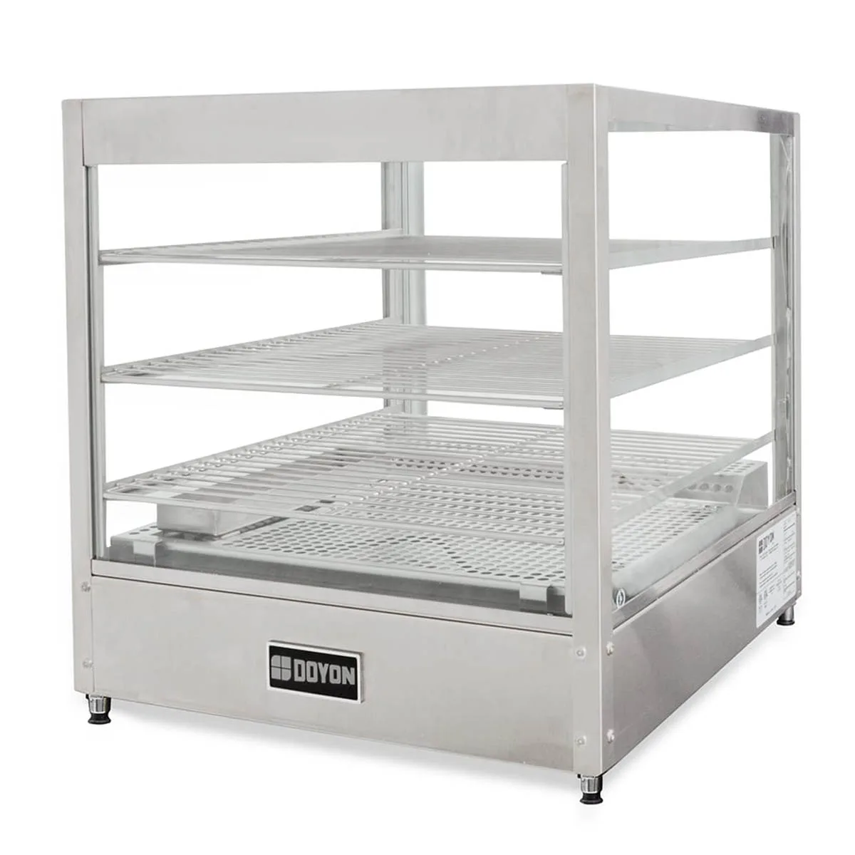 Doyon DRP3 20" Full Service Countertop Food Warmer/Display Case, 3 Shelves
