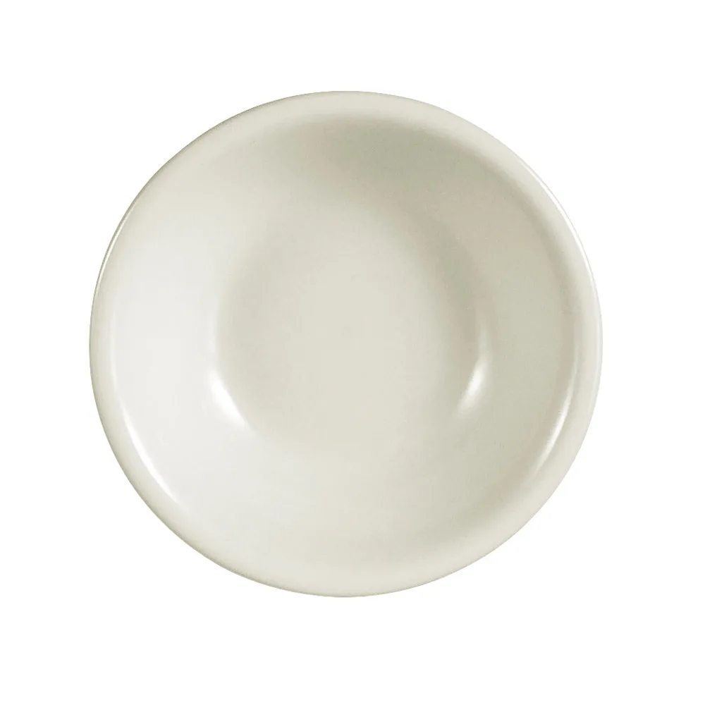 CAC China REC-11 Fruit Dish, 5 oz., 4-3/4" Dia, 1" H, Round Ceramic, American White – 1 Dozen