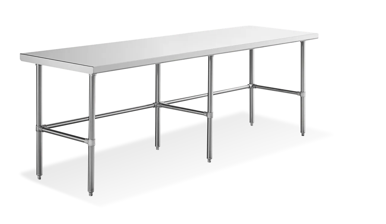 Steel Works SWWTSOB-3084-2R-318 Open Base Worktable, 84"W X 30"D X 34"H