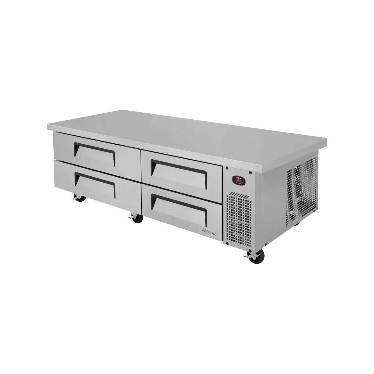 Turbo Air TCBE-72SDR-E-N 78" 4 Drawers Refrigerated Chef Base, Flat Top, 12.6 cu. ft.