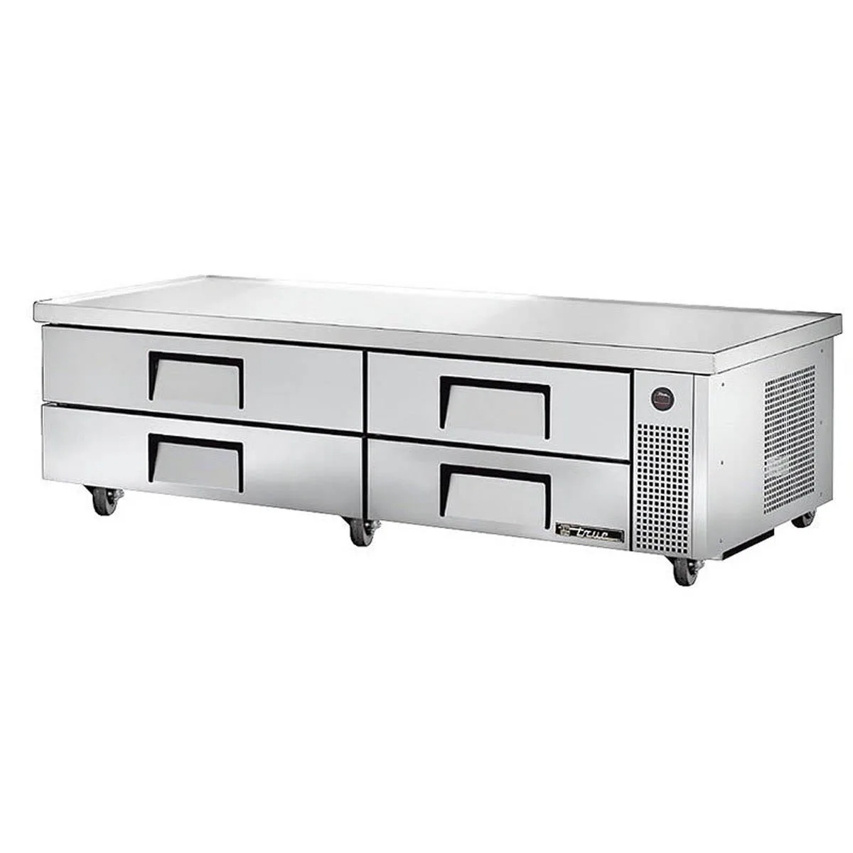True TRCB-82-84-HC 84" 4 Drawers Refrigerated Chef Base, (10) 12" x 20" Pan Capacity