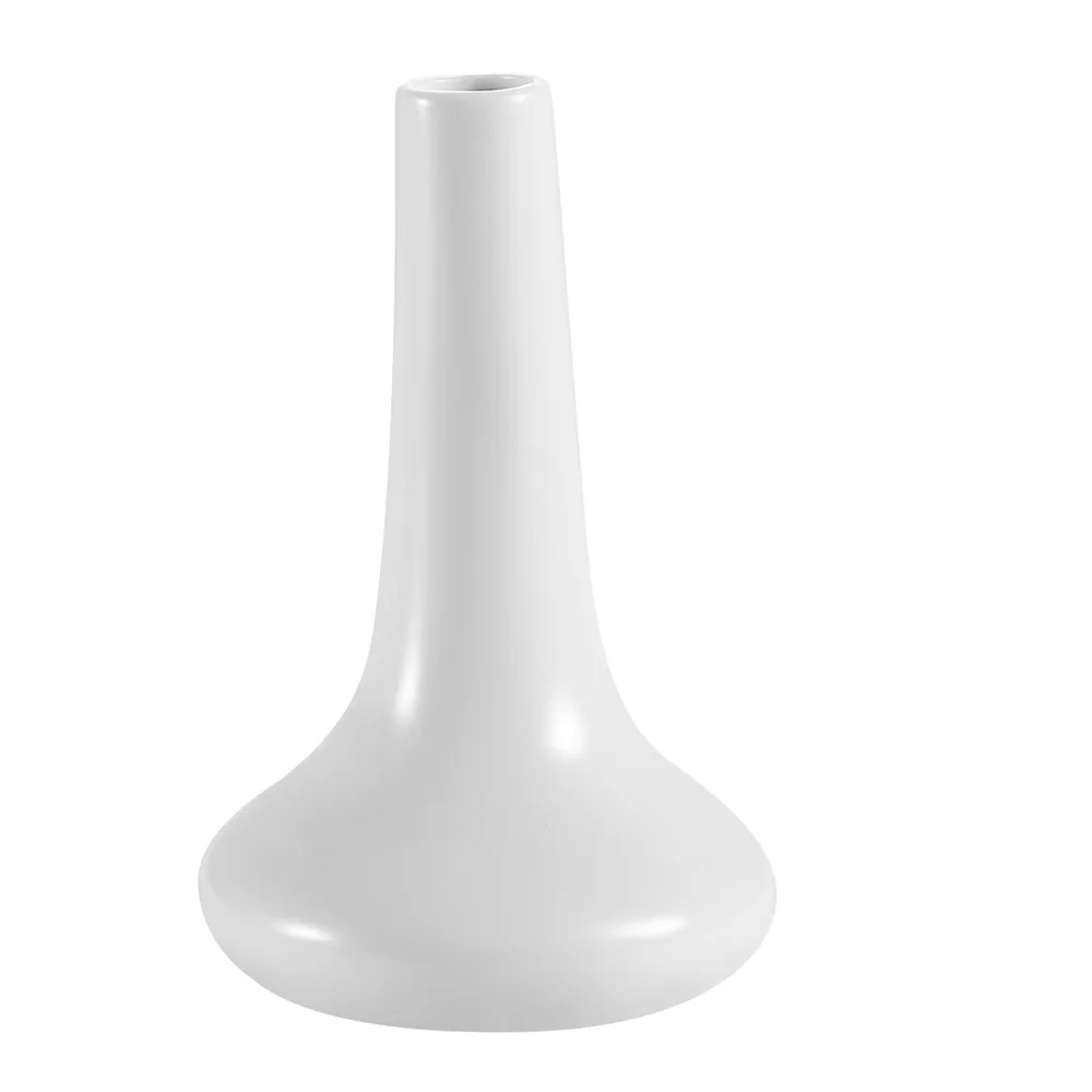 CAC China BV-5 Bud Vase, 3/4"L x 1-3/4"W x 5"H Porcelain White, Microwave Safe - 1 Dozen