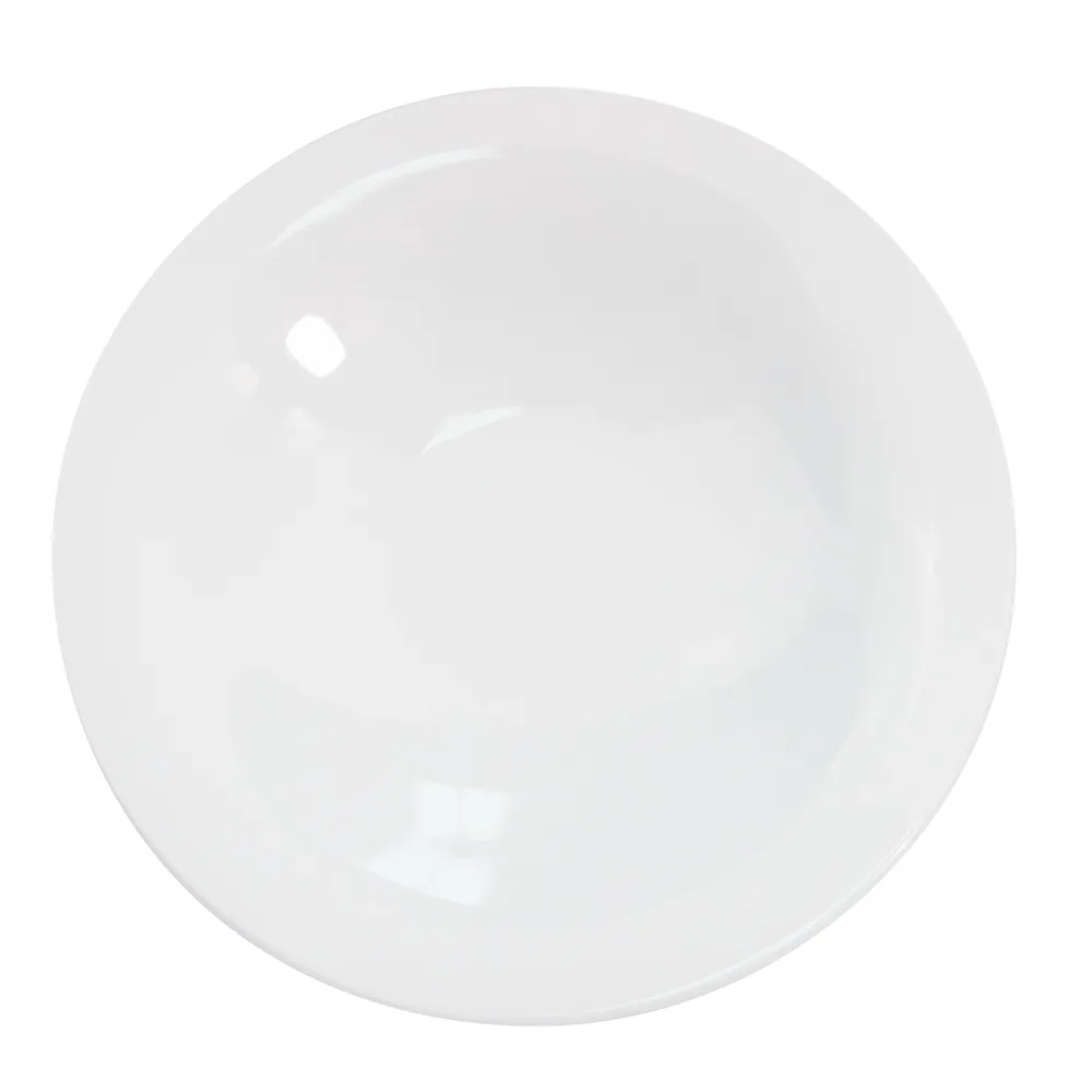 CAC China RCN-211 - 28 oz White Porcelain Bowl, 11" Dia x 2-1/8" H, Dishwasher Safe - 1 Dozen
