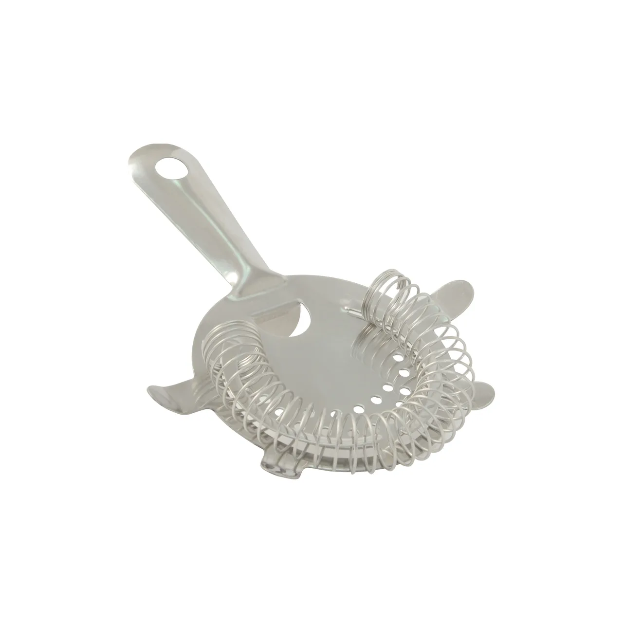 CAC China KUHW-4 Hawthorne Strainer, 4-Prong Perforated Stainless Steel