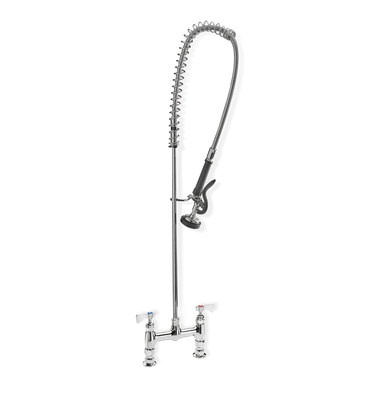 Steel Works SWPRS-D4LL Pre-Rinse Faucet, Deck Mount, 4" Center