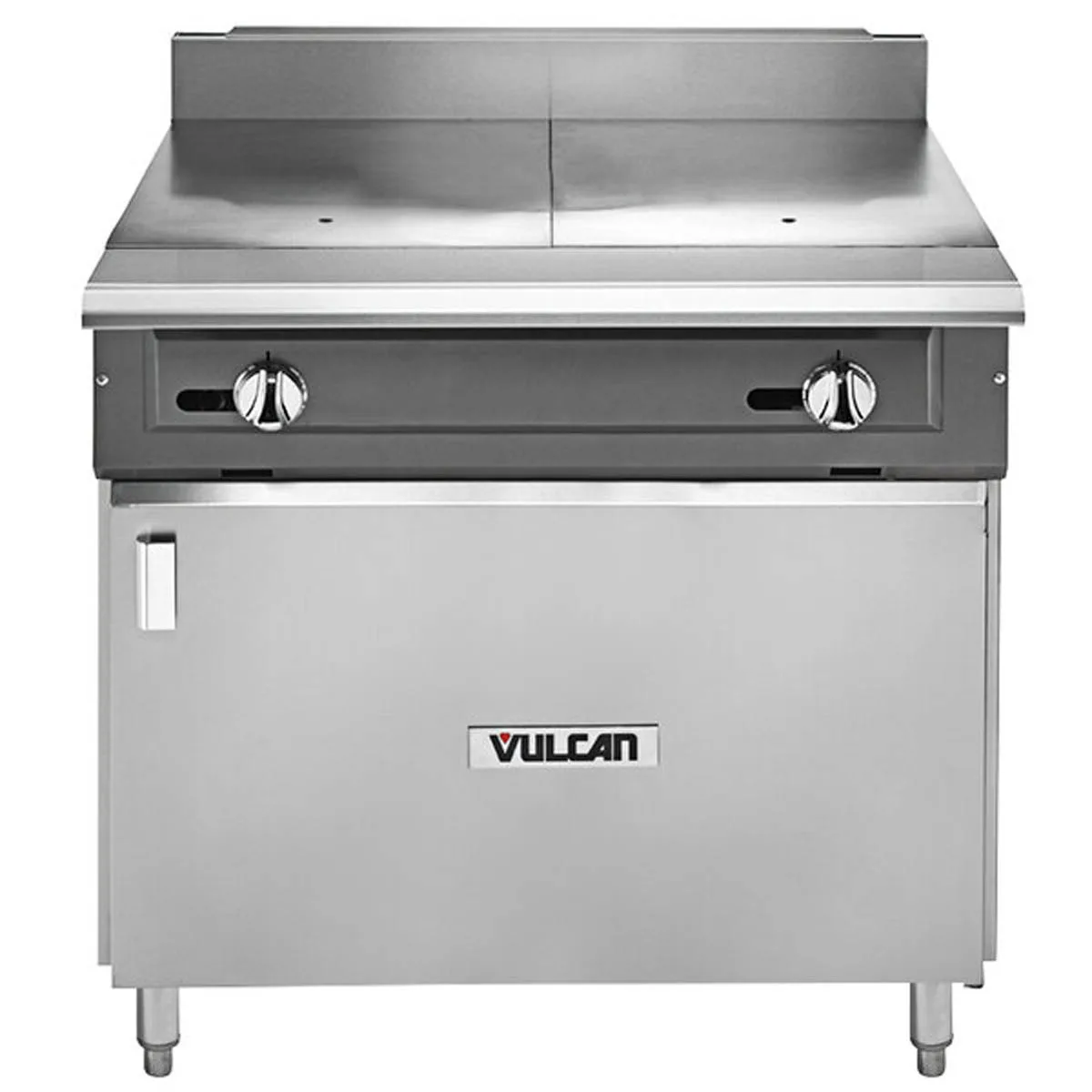 Vulcan V236HB 36" Gas Heavy Duty Range w/ (2) Hot Tops, Cabinet Base, 60.000 BTU