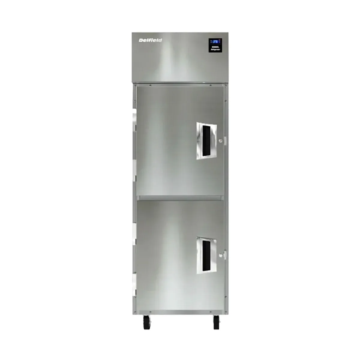 Delfield 6025XL-SH One Section Reach-In Refrigerator w/ 2 Solid Half Doors, Top Mounted, 20 cu. ft.