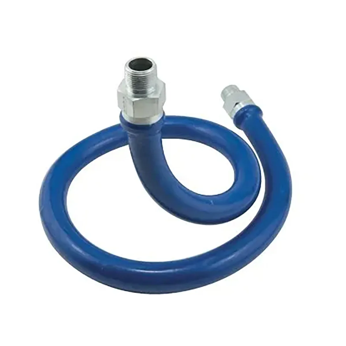 Dormont 16100BP72 Blue Hose 72" Stainless Steel Moveable Gas Connector Hose, 1" Diameter
