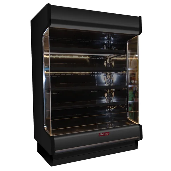 Howard-McCray R-OD35E-4-LB-B 51" Vertical Multi-Purpose Low-Base Open Merchandiser in Black, Remote
