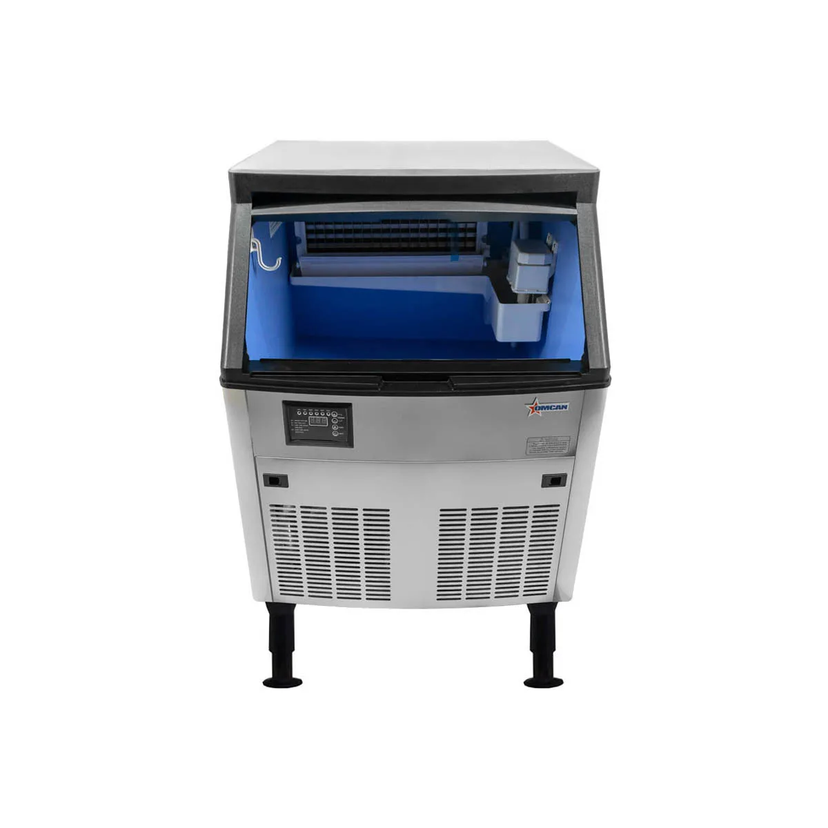 Omcan USA 47484 26" Air Cooled Full Cube 210 lb Undercounter Ice Machine with 80 lb Bin