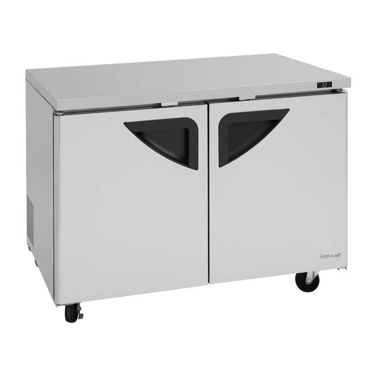 Turbo Air TUR-48SD-N 48" 2-Section Undercounter Refrigerator w/ 2 Doors, 12 cu. ft.