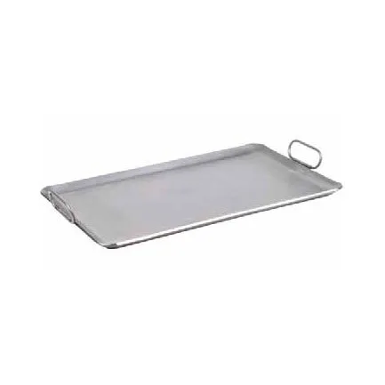Serv-Ware PG1423S NSF Heavy Duty Steel Portable Grill, 14" X 23" X 3/4" Lip, Rectangular